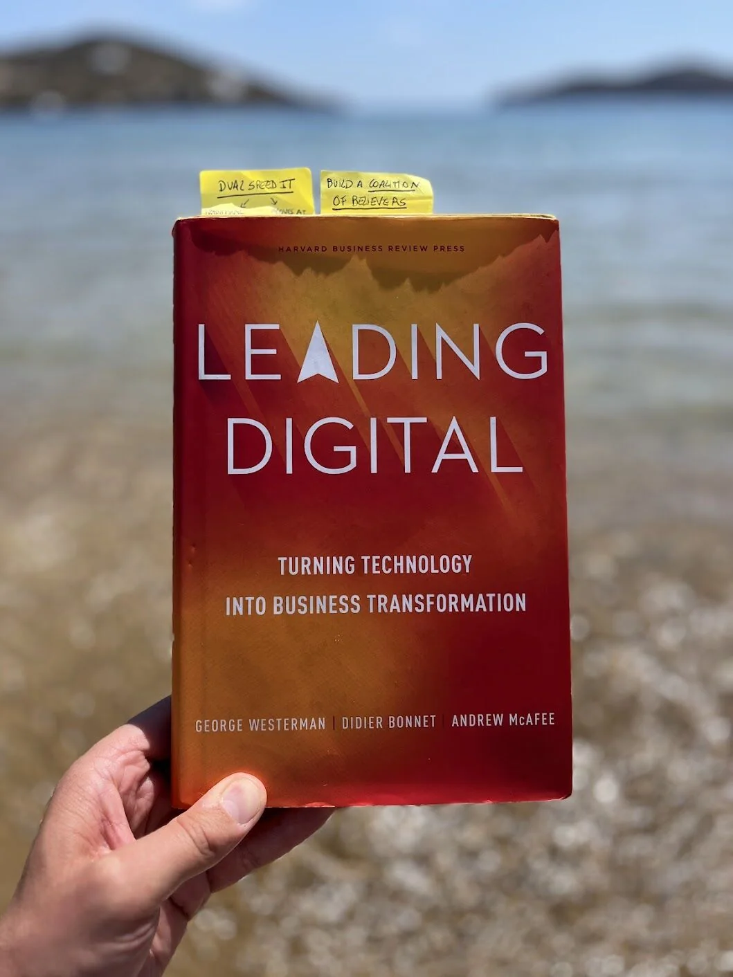 The book Leading Digital, which has travelled with José Pedro Almeida for over 12 years