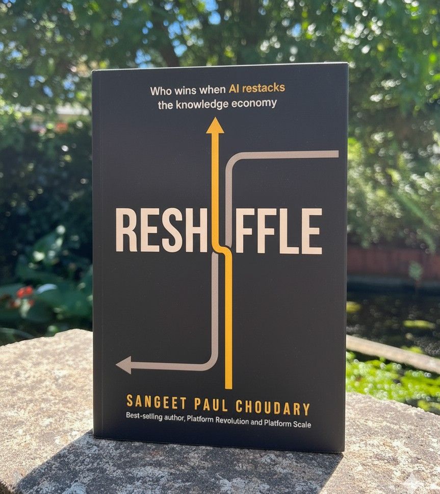 The book Reshuffle by Sangeet Paul Choudary